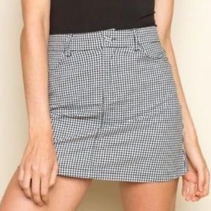 brandy checkered skirt